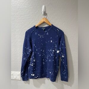 Polo Ralph Lauren Paint Splatter Sweatshirt VTG‎ Artist Stadium 14/16